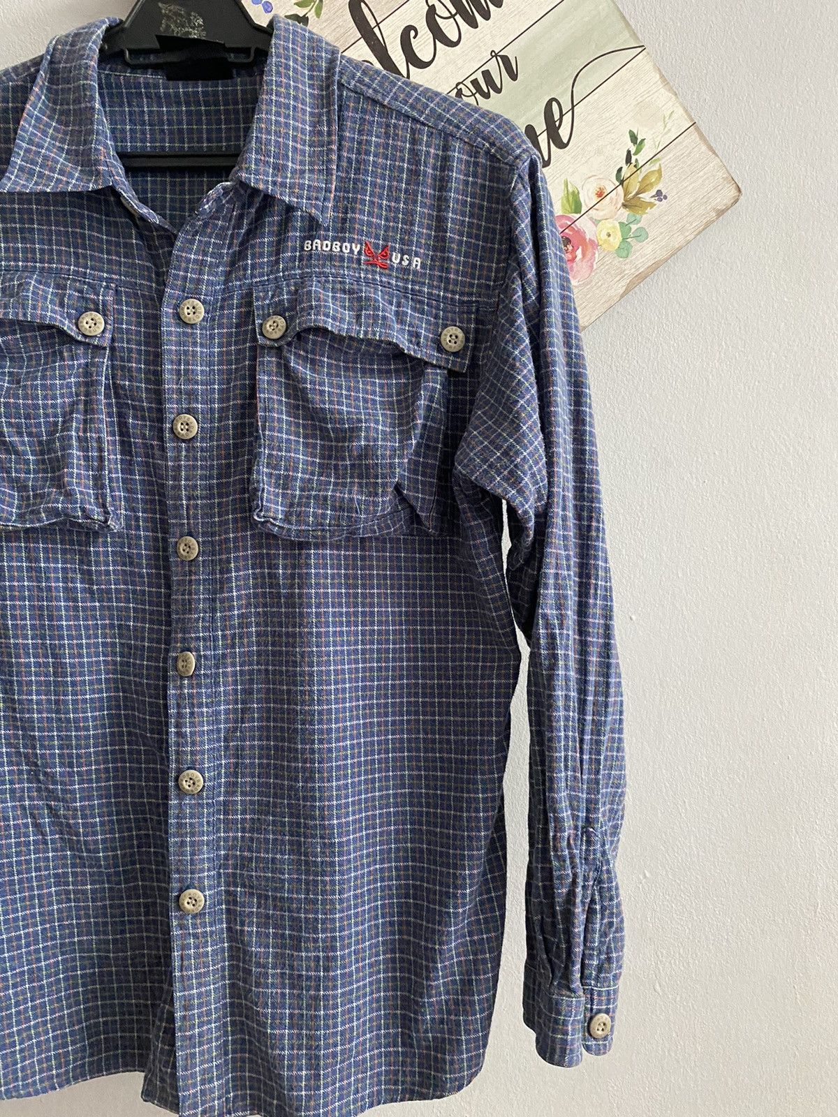 Japanese Brand × Vintage Vintage 90-00 Badboy Flannel Size US M / EU 48-50 / 2 - 4 Thumbnail