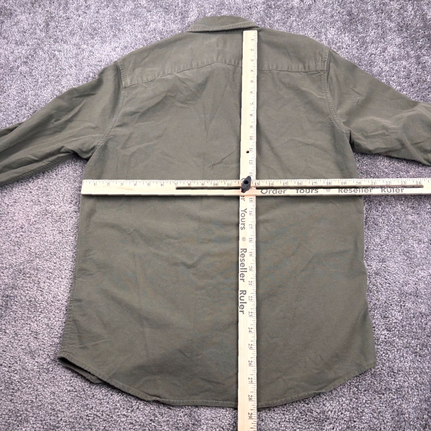 Abercrombie & Fitch Abercrombie & Fitch Shirt Mens M Olive Stretch Button Down Moose Outdoor Y2K Size US M / EU 48-50 / 2 - 5 Thumbnail