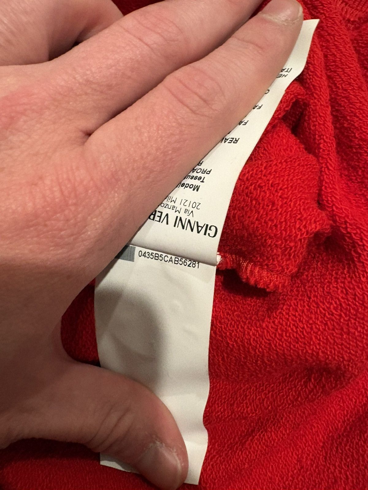 Versace Versace Logo Print Hoodie Red Size S Size US S / EU 44-46 / 1 - 11 Thumbnail
