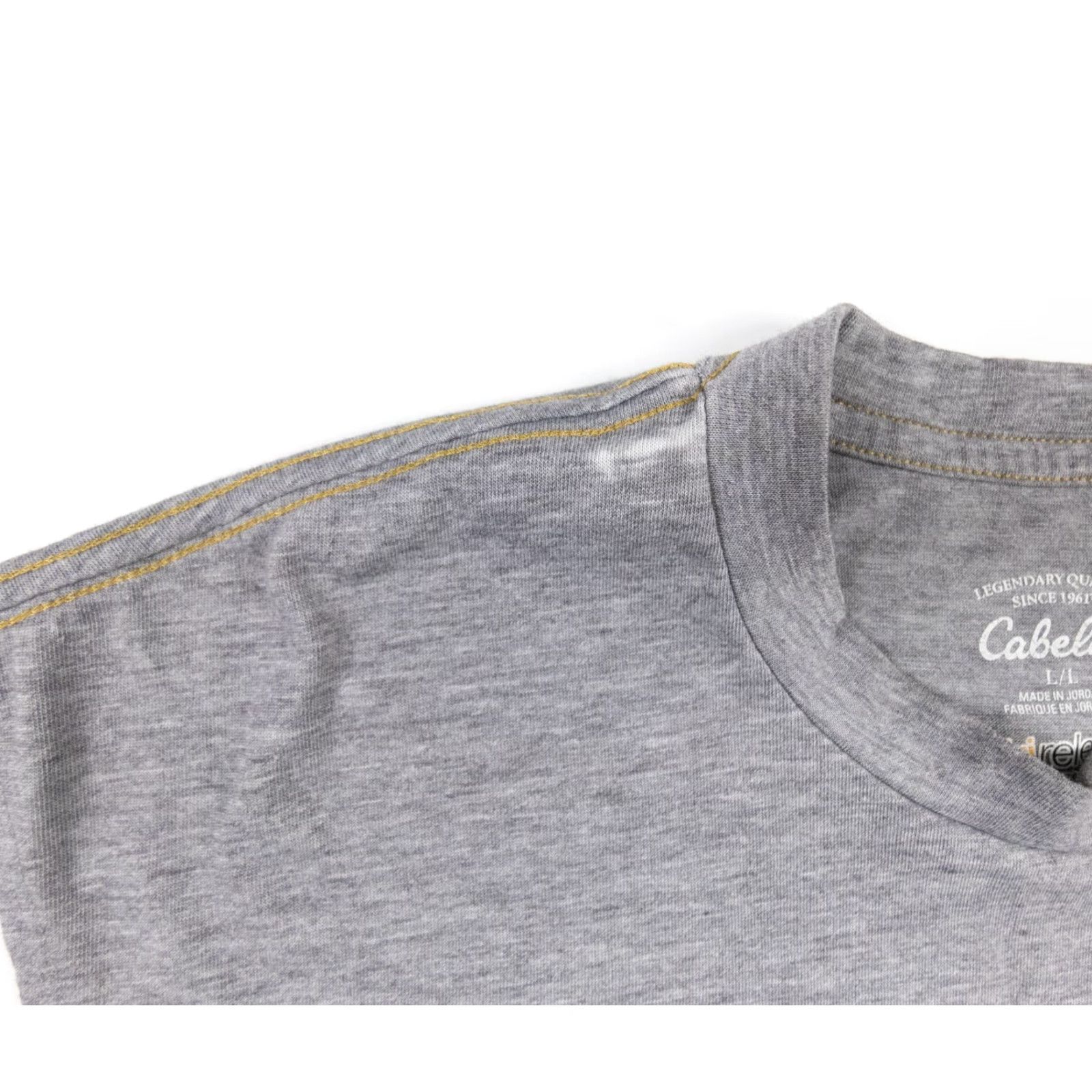 Vintage Cabela's Shirt Mens Large Gray Sleeveless Dri-Release Tee Fish Graphic Crew Neck Cotton All Seasons Men's T-Shirt Size US L / EU 52-54 / 3 - 3 Thumbnail