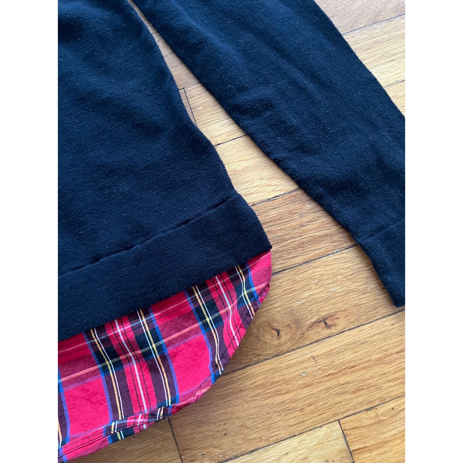 J.Crew J Crew AS307 Tartan Black Sweater Small A001857 Size S / US 4 / IT 40 - 6 Thumbnail