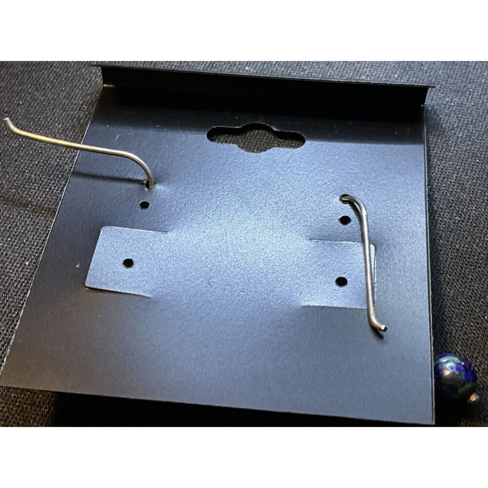 Other Sterling Silver Blue Lapis Dangle Drop Earrings Size ONE SIZE - 4 Thumbnail