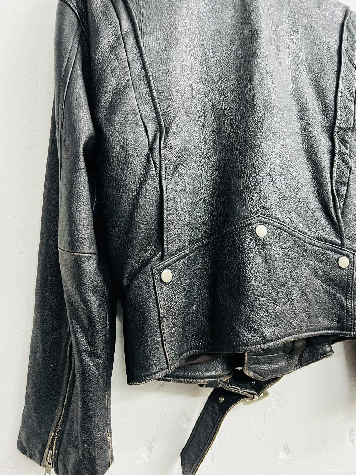 Japanese Brand VINTAGE KAKUISHI PERFECTO MOTO LEATHER JACKET Size US M / EU 48-50 / 2 - 14 Thumbnail