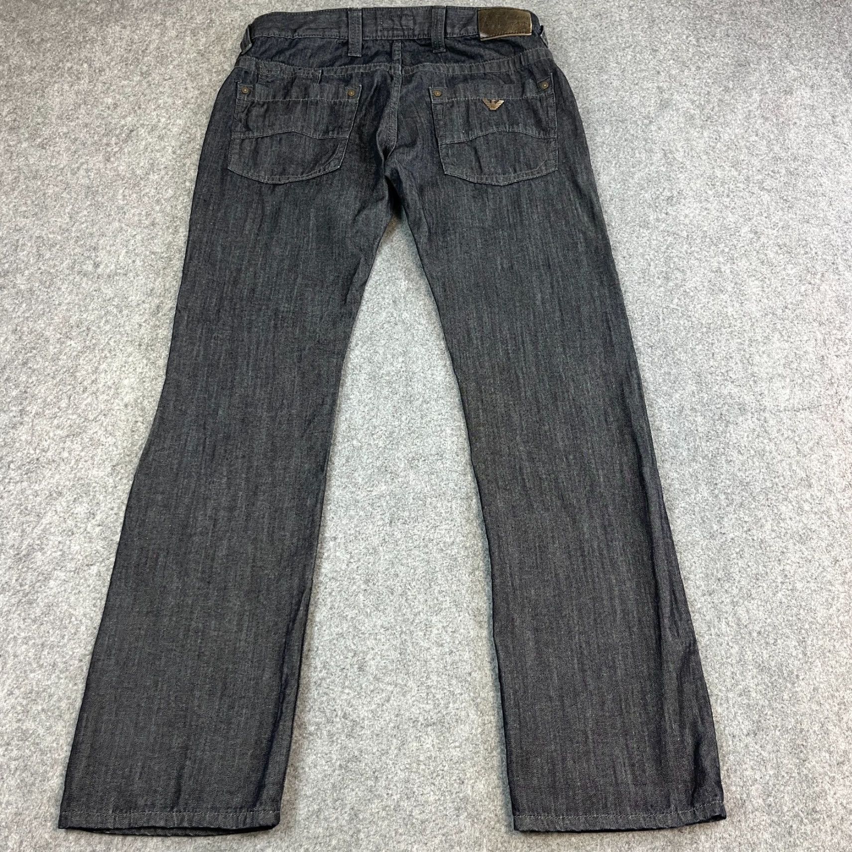 Vintage Armani Jeans Jeans Regular Straight 34 Dark Wash Blue Indigo 100% Cotton GA Mens 34 Blue Size US 34 / EU 50 - 2 Thumbnail