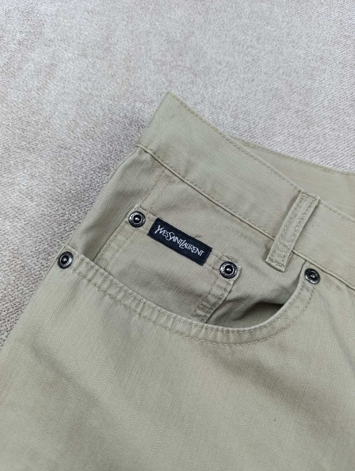 Yves Saint Laurent VINTAGE YSL YVES SAINT LAURENT BIG LOGO CHINO Y2K Size US 34 / EU 50 - 12 Thumbnail