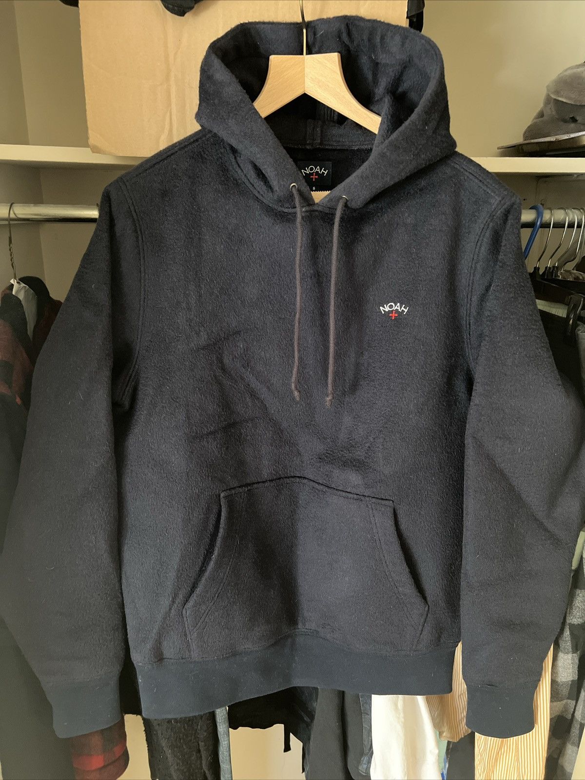 Noah Baby Camel Hair Hoodie Navy SOLD OUT Size US S / EU 44-46 / 1 - 1 Thumbnail