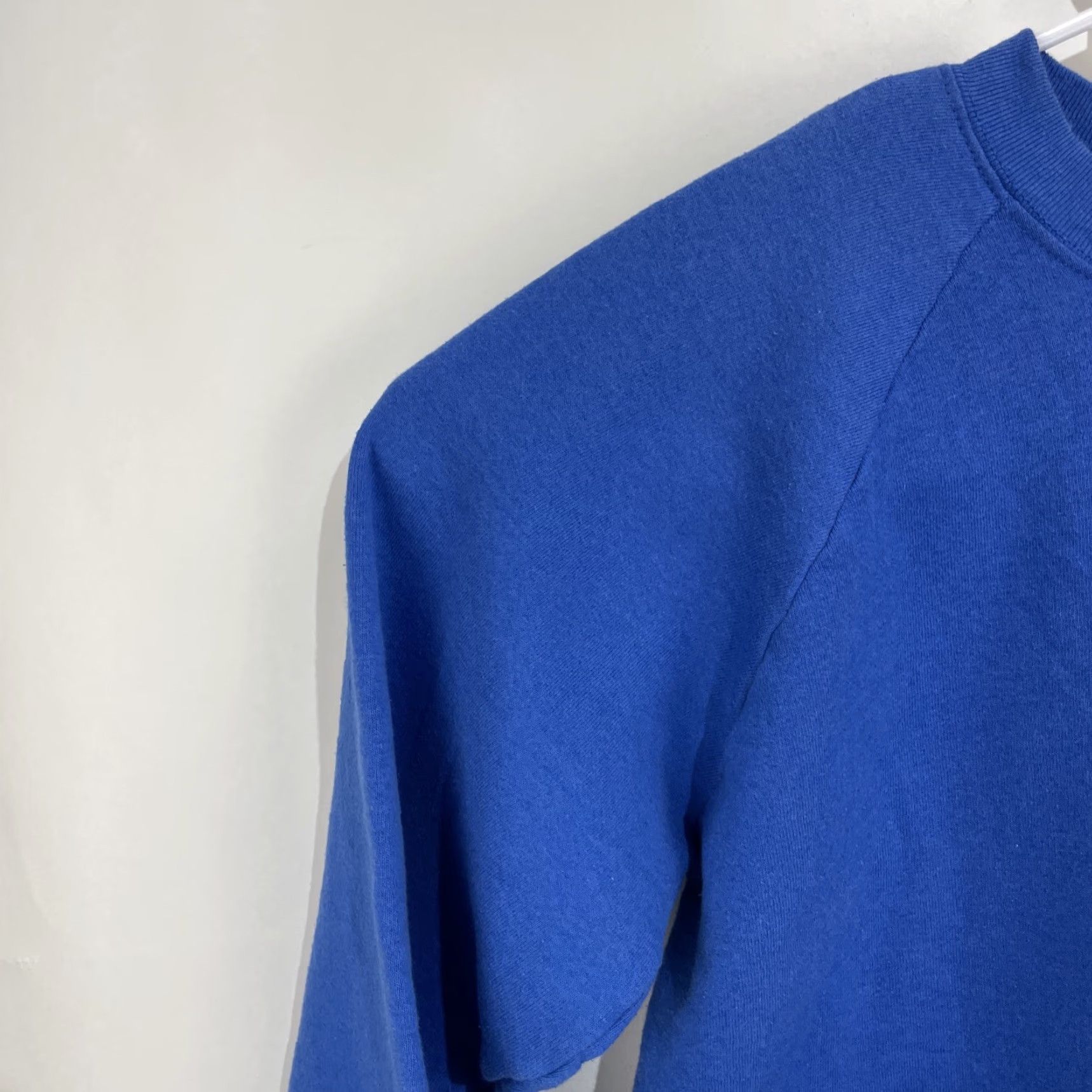 Fruit Of The Loom VINTAGE Fruit of the Loom Sweatshirt Crewneck Blue XL Men Pullover Fleece Heavyweight 90s 80s Blank Size US XL / EU 56 / 4 - 4 Thumbnail