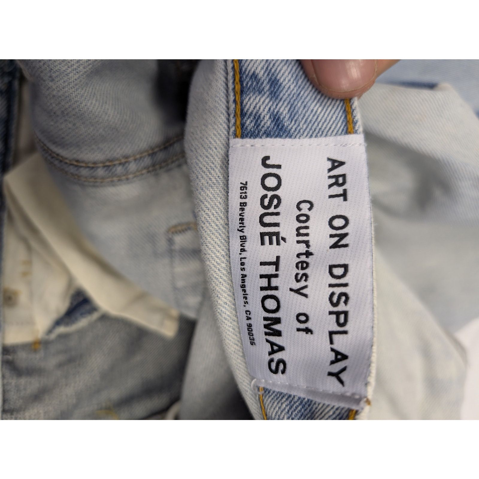 Gallery Dept. o1rshd1 Ken Ripped slim-cut jeans in a blue cotton denim Size US 32 / EU 48 - 18 Thumbnail