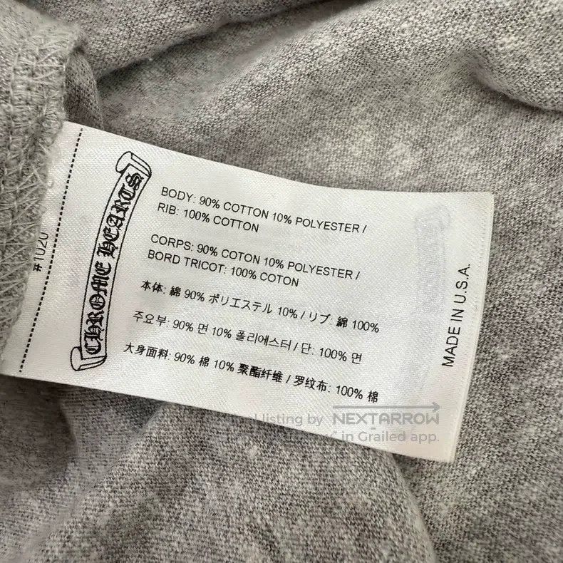 Chrome Hearts CHROME HEARTS Size S Grey size 33 long sleeves Size US S / EU 44-46 / 1 - 2 Thumbnail