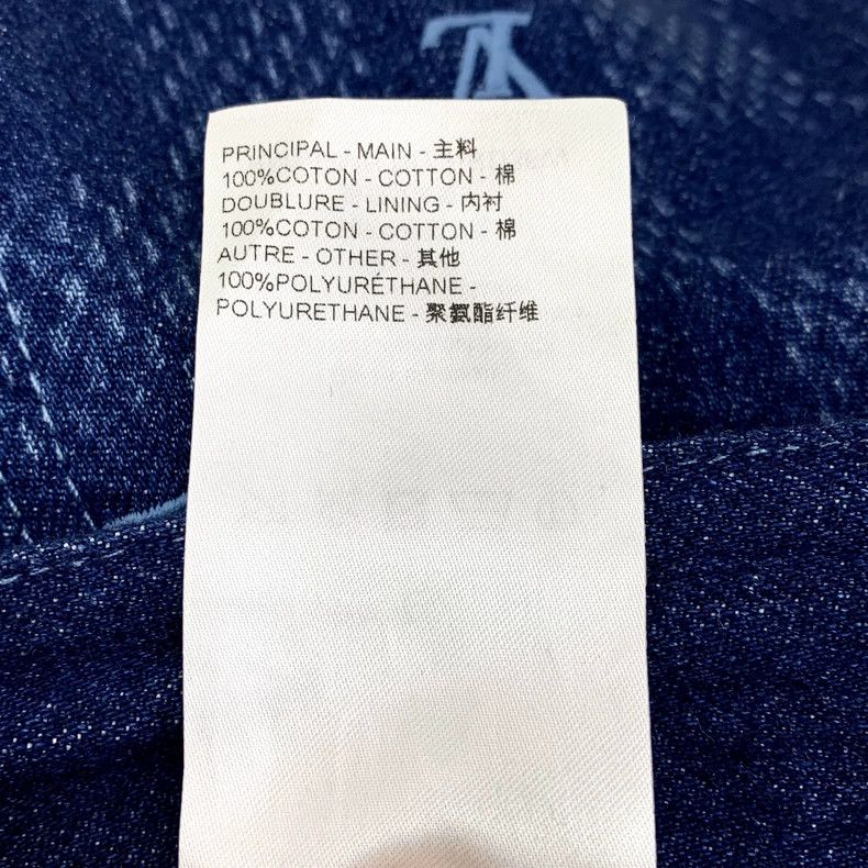 Louis Vuitton Louis Vuitton 24 navy blue logo embroidered checkerboard c Size US 32 / EU 48 - 8 Thumbnail