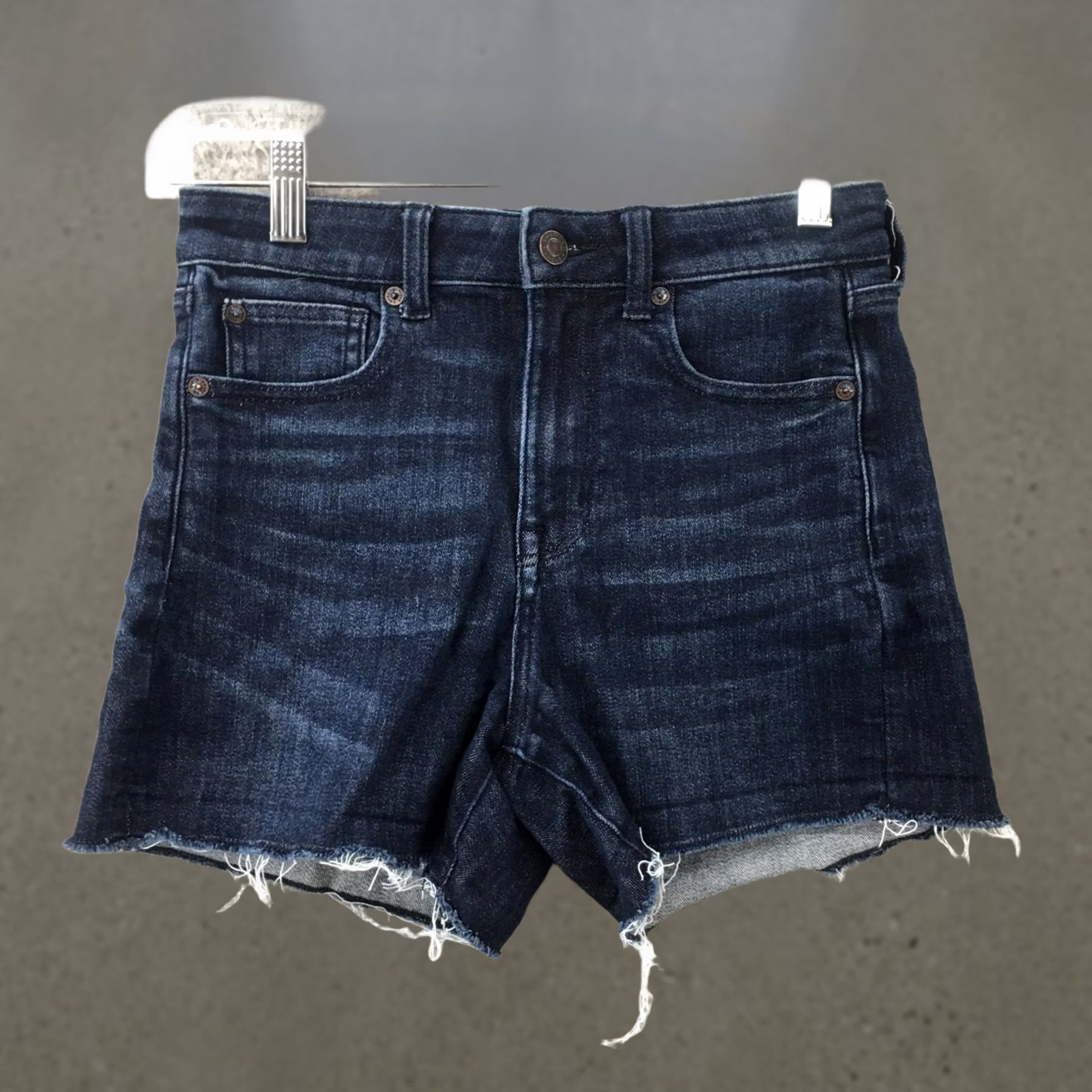 American Eagle Outfitters American Eagle Outfitters Shortie Cut Off Shorts Womens 4 Blue 5 Pockets Size 27" / US 4 / IT 40 - 1 Thumbnail