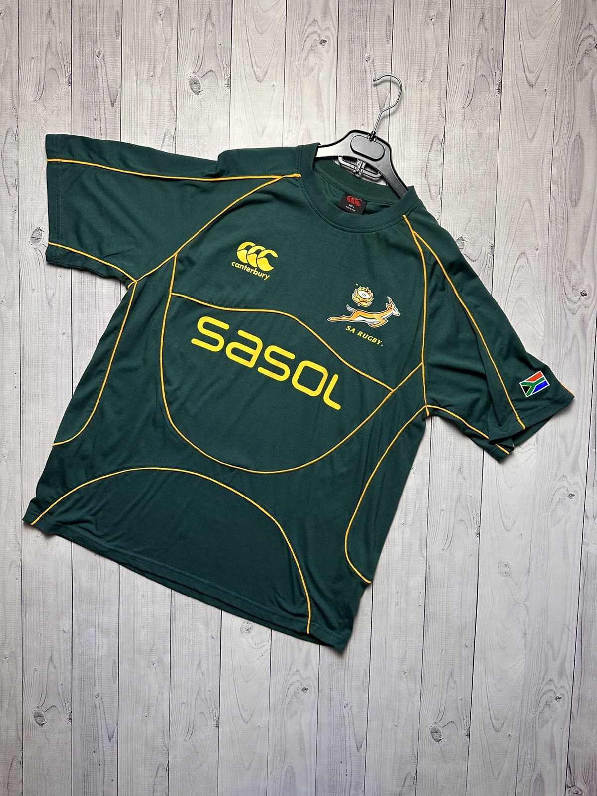 SASOL, Authentic South Africa Sasol Rugby Jersey Canterbury Size Large