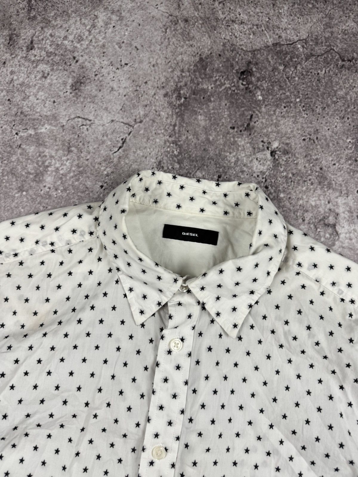Diesel Vintage Diesel Star Monogram Y2K Shirt Japanesse button ups Size US XL / EU 56 / 4 - 2 Thumbnail