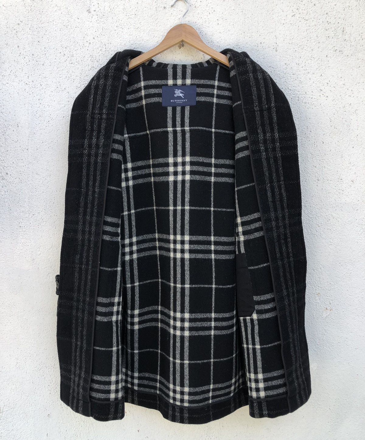 Burberry Authentic Burberry London Novacheck Wool Duffle Coat Jacket Size US M / EU 48-50 / 2 - 9 Thumbnail