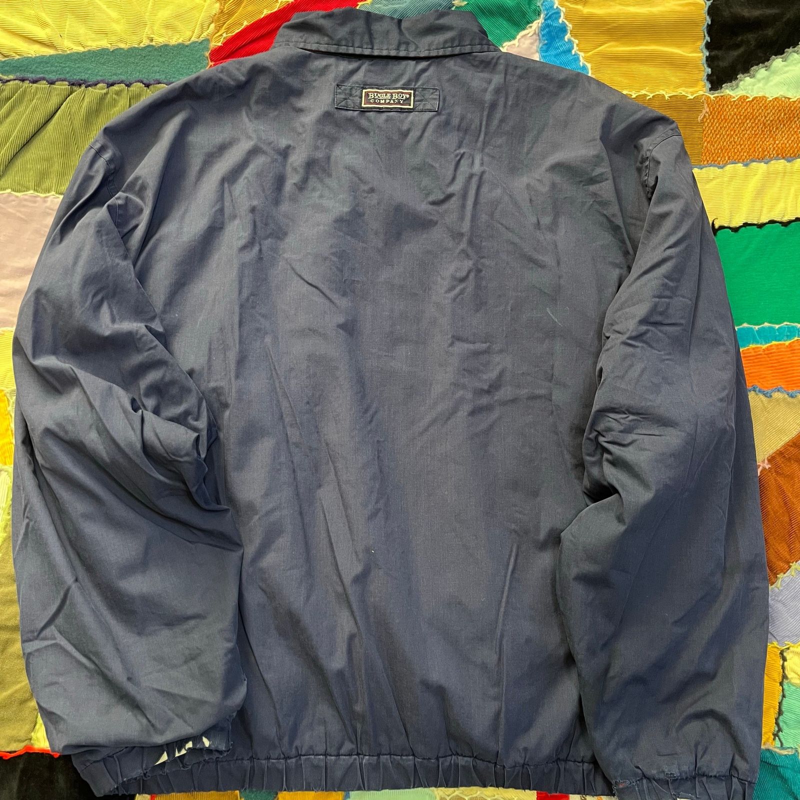 Bugle Boy Vintage Bugle Boy Red Blanket Lined Navy Blue Full Zip Jacke Size US L / EU 52-54 / 3 - 2 Thumbnail