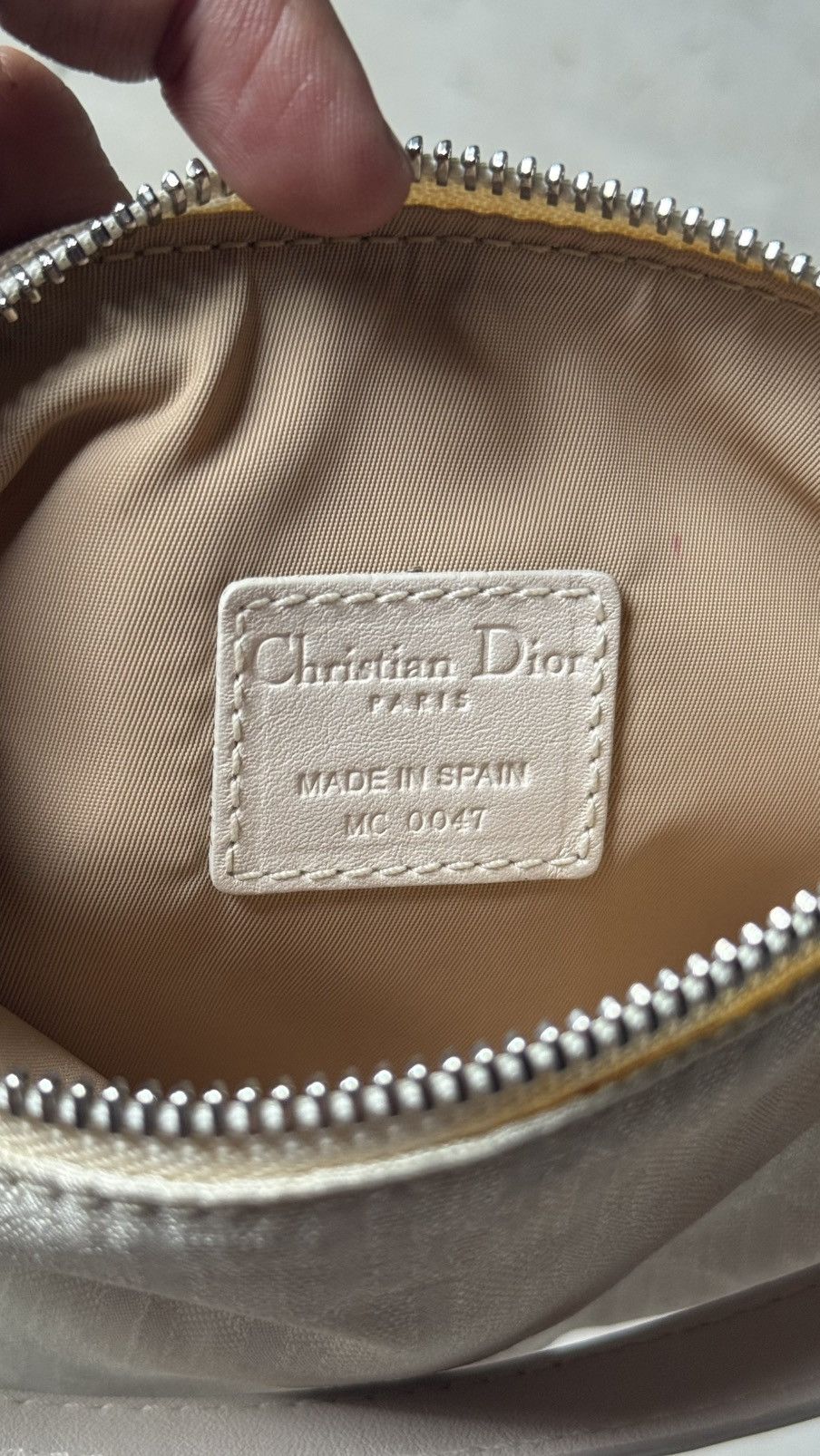Dior Christian Dior Trotter Charm SmallHandbag PouchWhite Vintage Size ONE SIZE - 13 Thumbnail