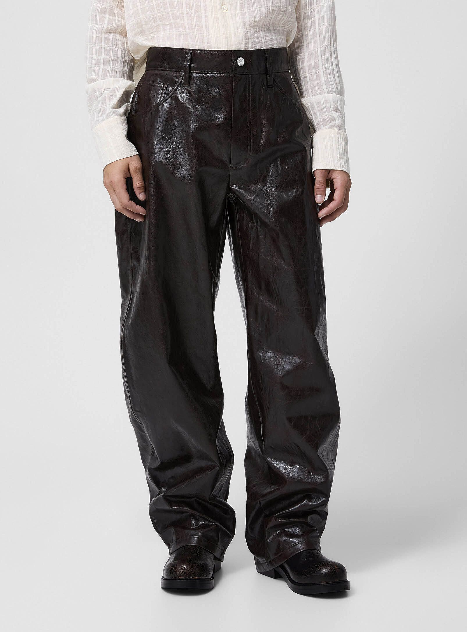 Sefr BNWT AW25 SEFR NASEDO COATED DARK TECH PANTS 34 Size US 34 / EU 50 - 1 Thumbnail