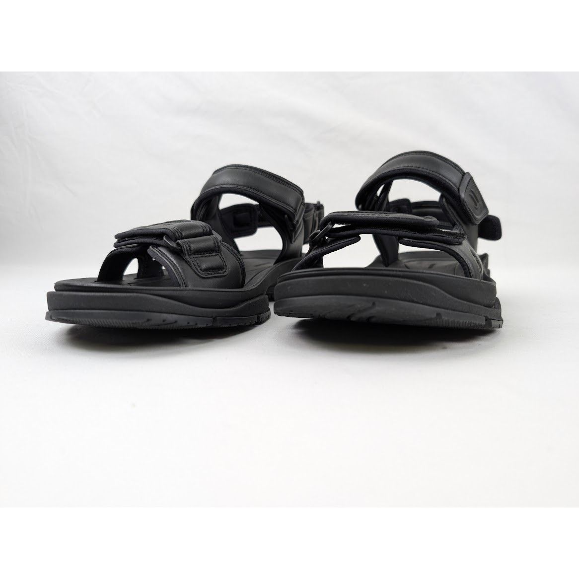 Balenciaga o1rshd1 Tourist Fake Leather Sandal in Black Size US 12 / EU 45 - 8 Thumbnail