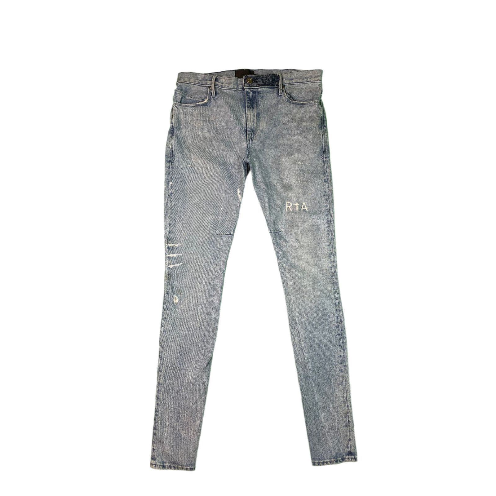 Rta RTA Light Wash Blue Jeans Size US 34 / EU 50 - 1 Thumbnail