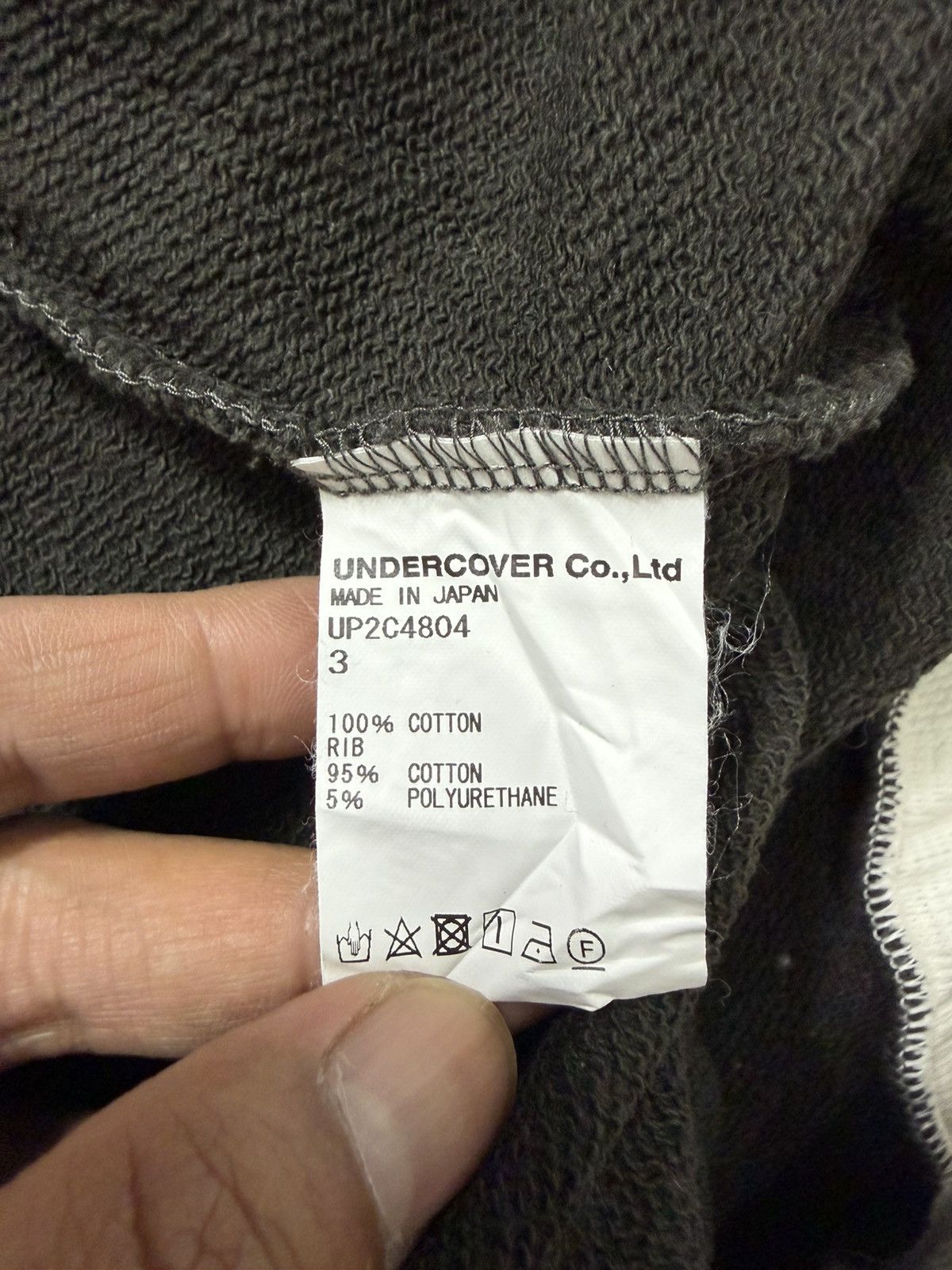 Undercover Undercover Double Layered Sweater 'Charcoal' Size ONE SIZE - 6 Thumbnail
