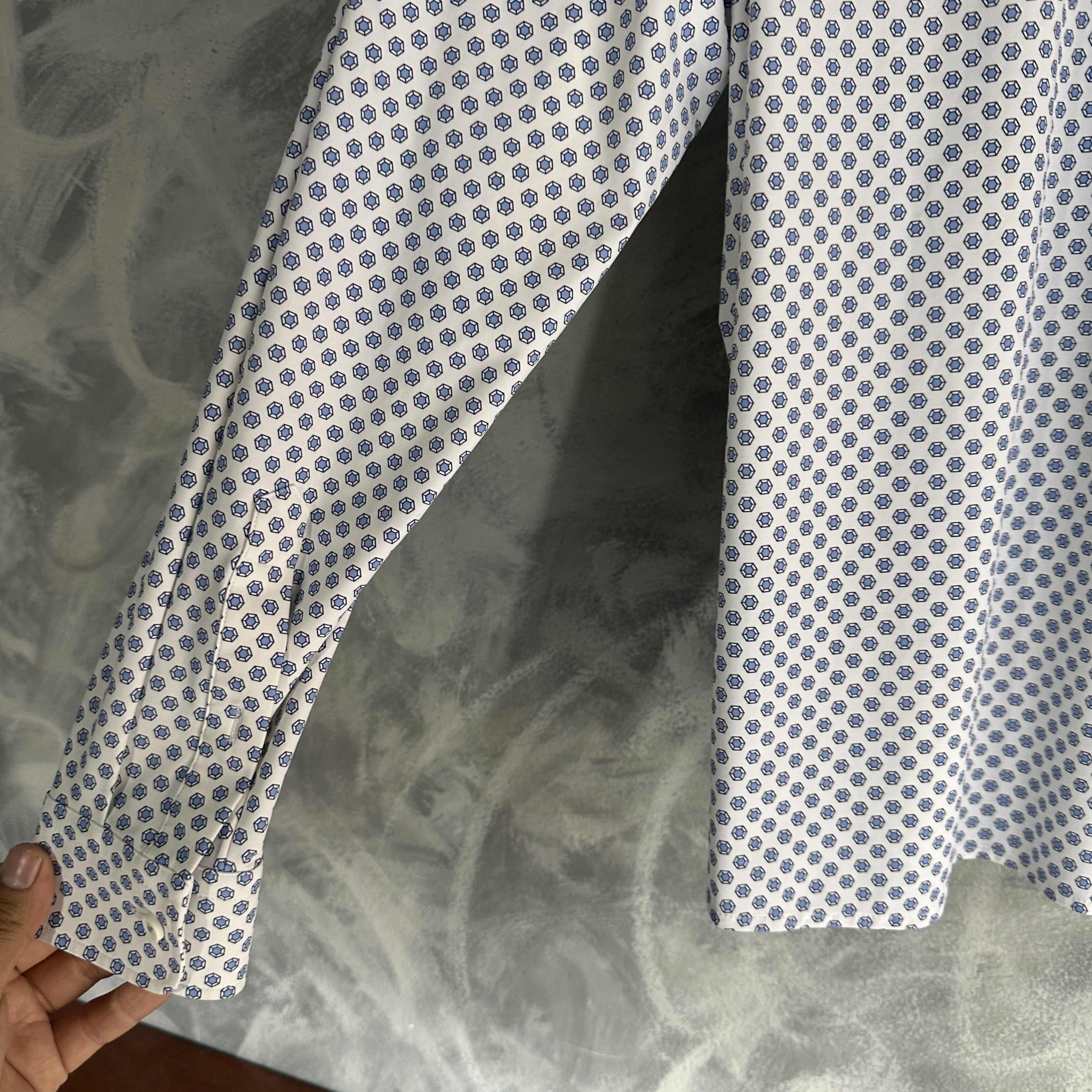 Hugo Boss Hugo Boss Button Up Shirt Mens Diamond P Roan Kent Size US XXL / EU 58 / 5 - 7 Thumbnail