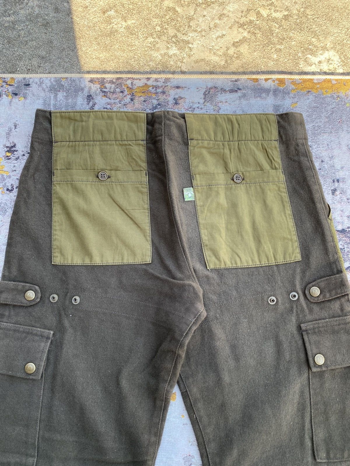 Japanese Brand Vintage Japanese Brands Wool Cargo Mobstyles Pants Size US 35 - 10 Thumbnail