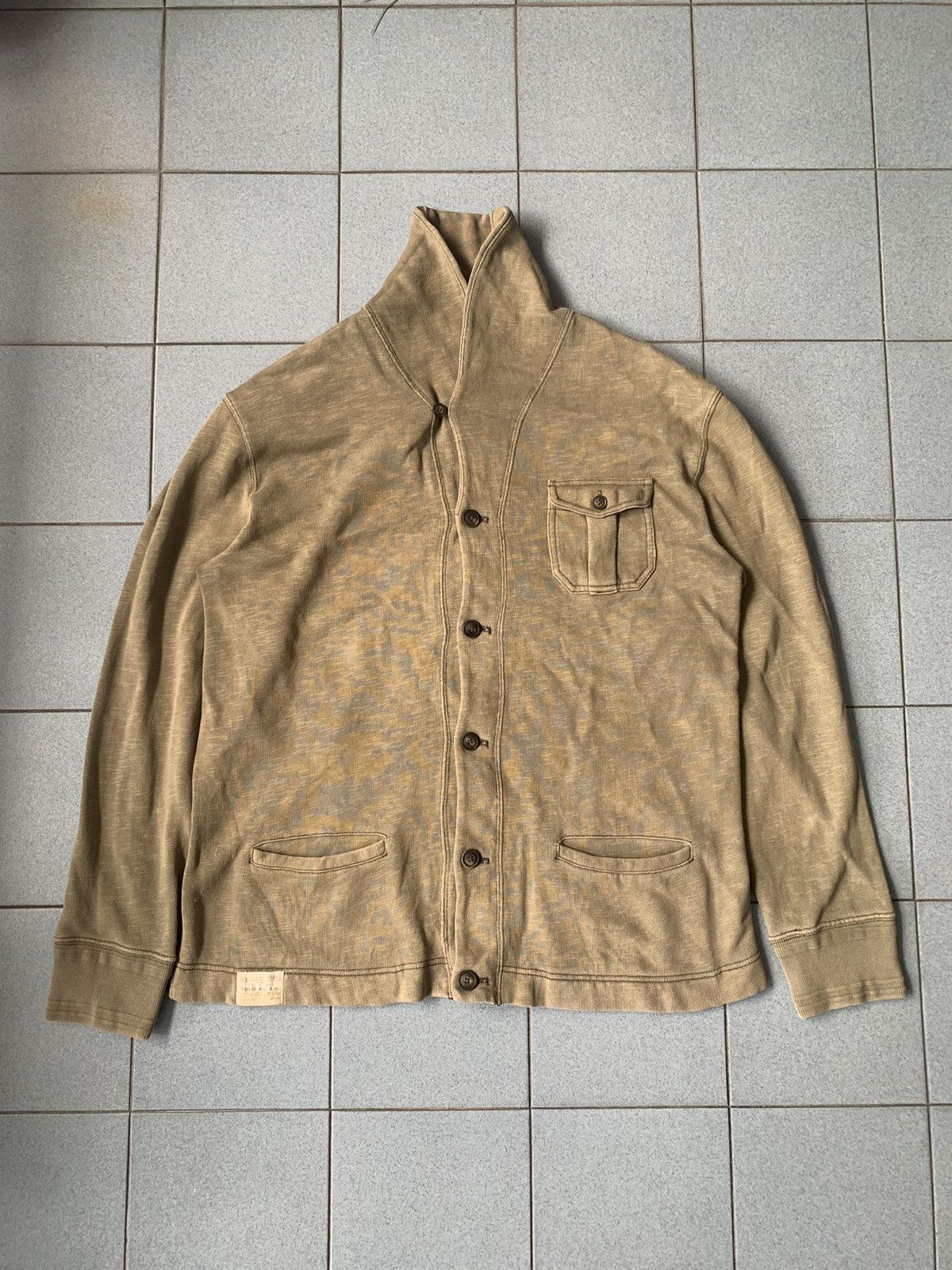Polo Ralph Lauren × Vintage Polo Ralph Lauren Cardigan Sweater Military Sportsman Size US L / EU 52-54 / 3 - 1 Thumbnail
