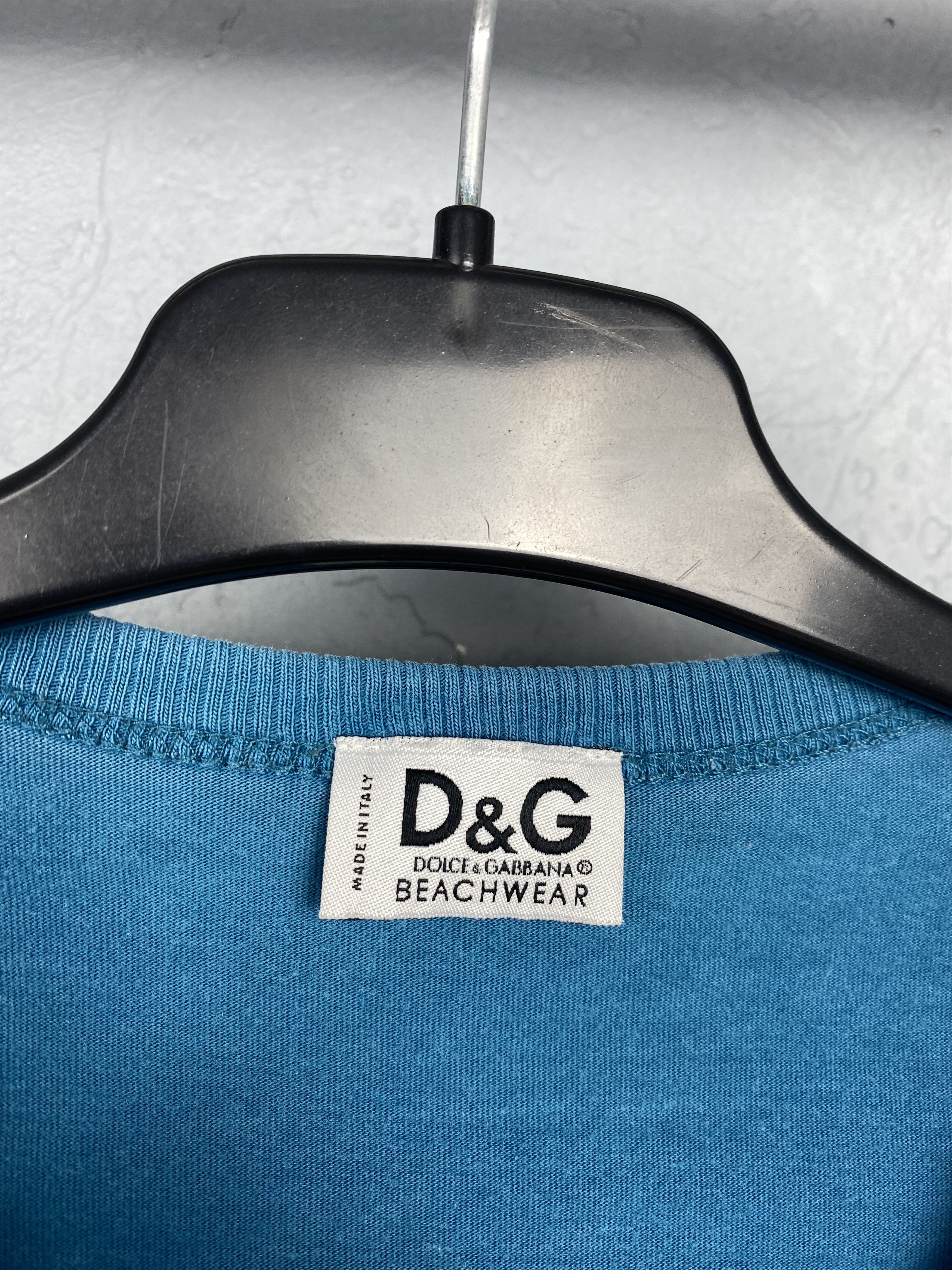 Dolce & Gabbana Dolce & Gabbana Beachwear Vintage Mens T-Shirt Y2K Tee Size US XXL / EU 58 / 5 - 4 Thumbnail