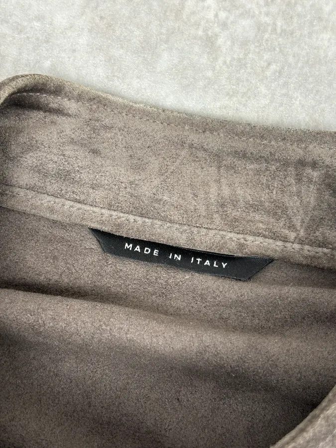 Gucci 2000s Gucci Grey Suede Asymmetrical Zip Biker Jacket by Tom Ford Size US M / EU 48-50 / 2 - 9 Thumbnail