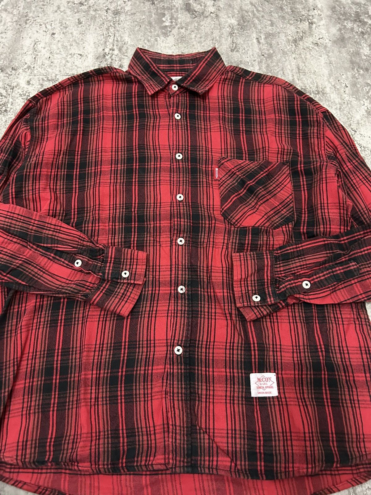 Japanese Brand Mccoy By Gill Union Made Shirt Size US XL / EU 56 / 4 - 2 Thumbnail