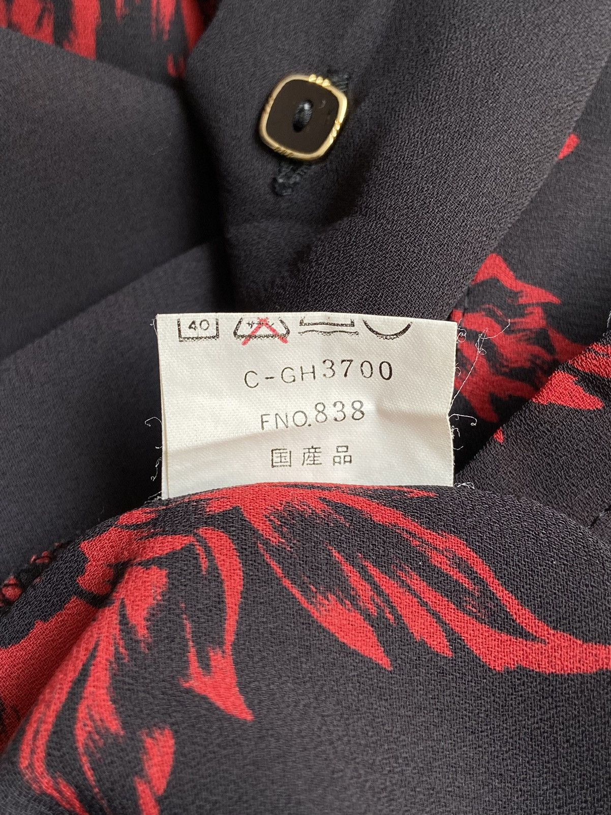 Designer × Japanese Brand DIVONNE Black Motive Shirt Size US S / EU 44-46 / 1 - 14 Thumbnail