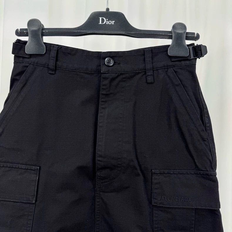 Balenciaga Balenciaga size 34 Embroidered letter denim short skirt Size 33" - 3 Thumbnail