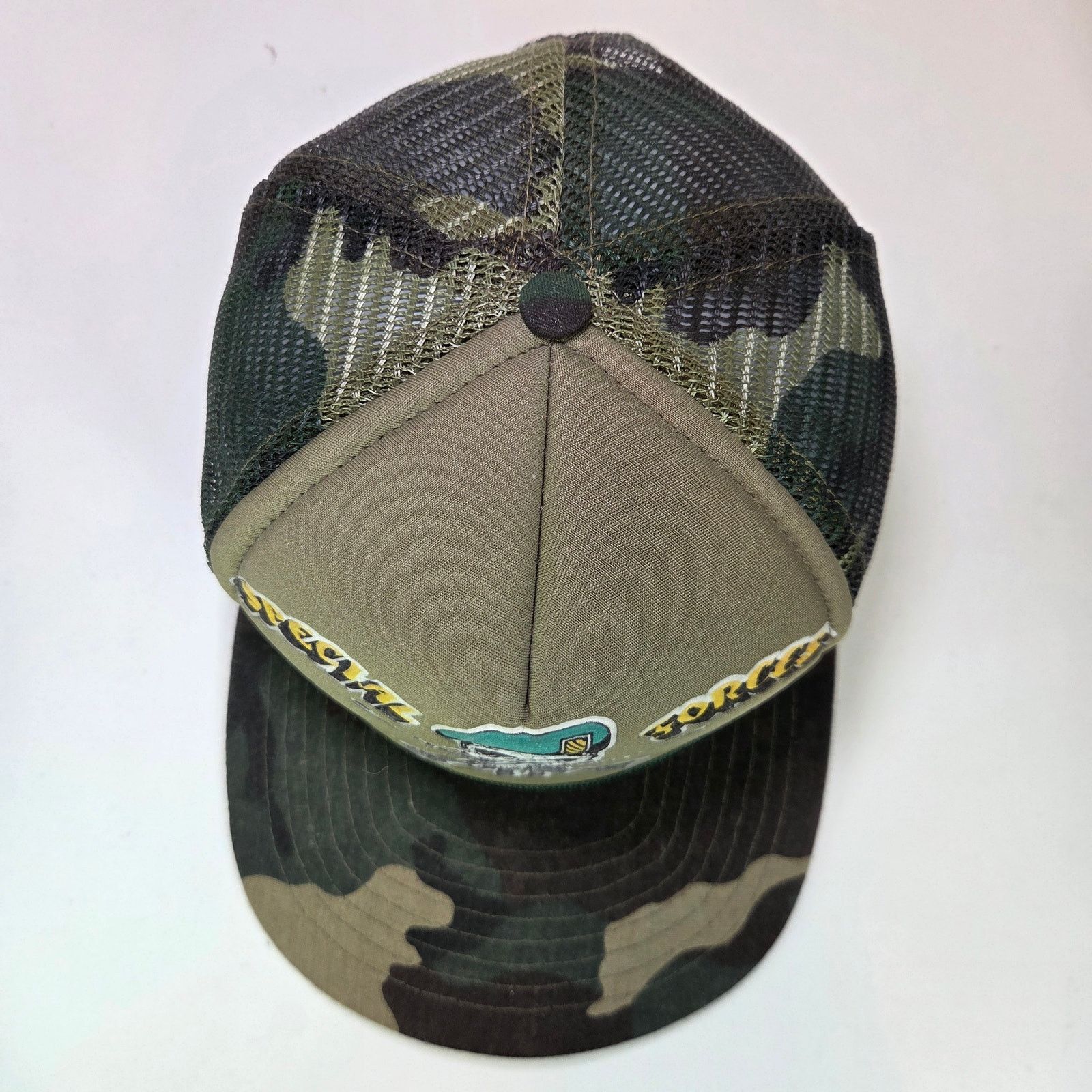 Other 80s Special Forces Skull Trucker Hat Size ONE SIZE - 7 Thumbnail