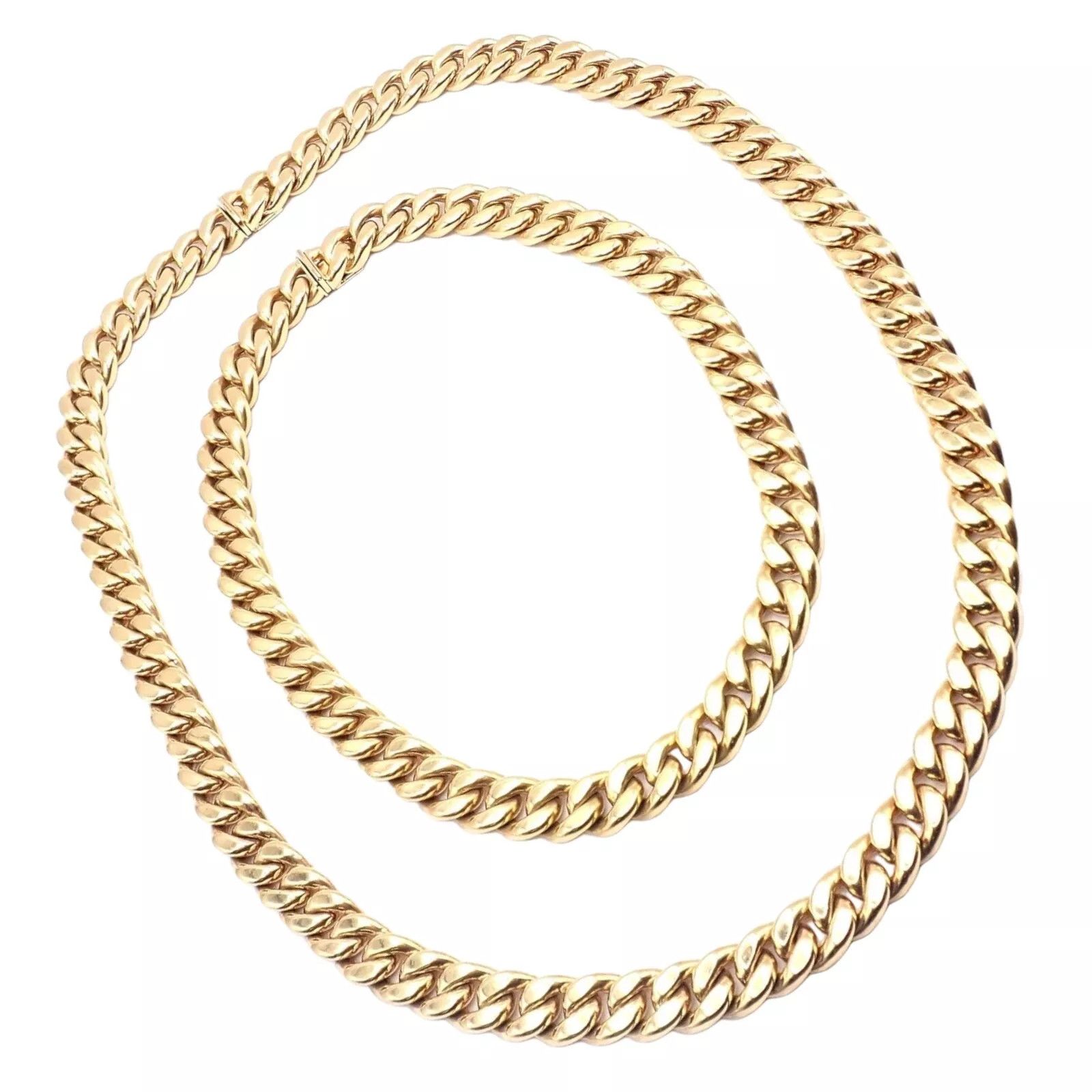 Bvlgari Bvlgari Bulgari 18k Set Two Curb Link Long Necklace Size ONE SIZE - 1 Thumbnail