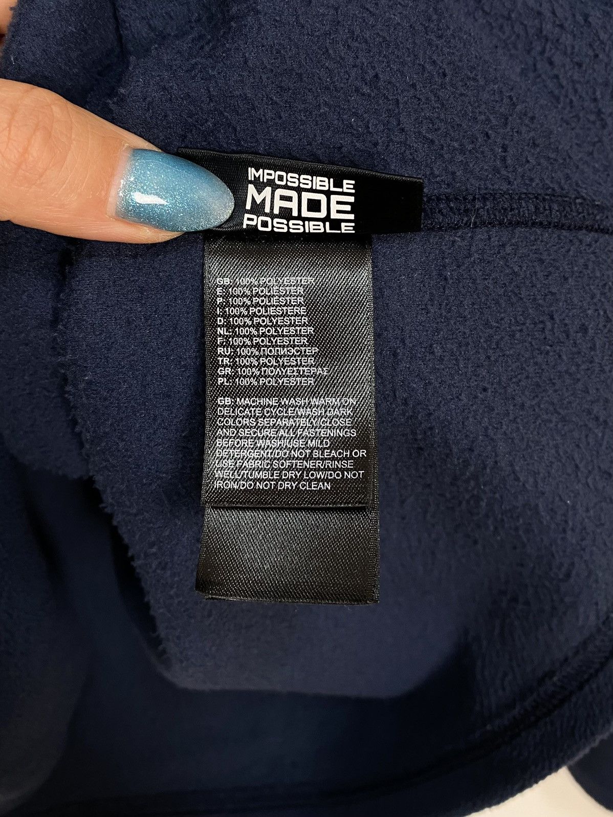 The North Face The North Face Polartec 1/4 Zip Fleece Jacket Size XL Blue Size US XL / EU 56 / 4 - 7 Thumbnail