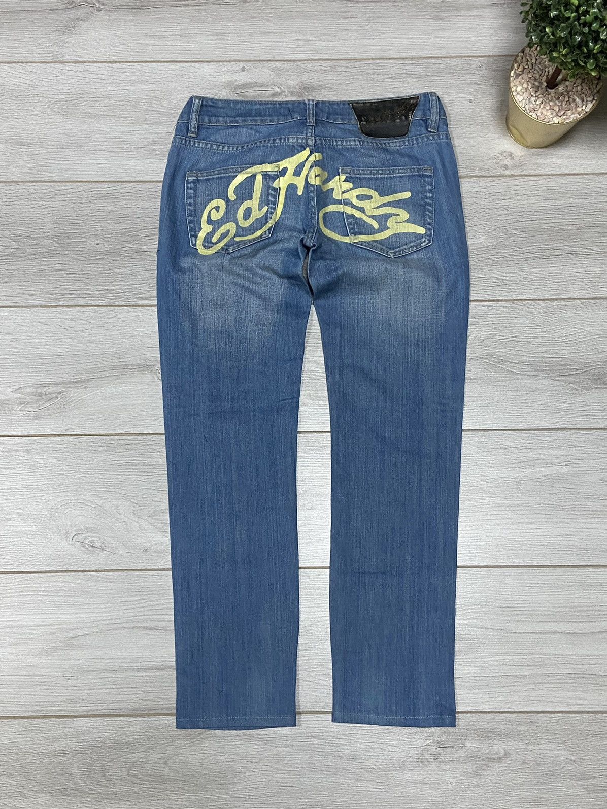 Ed Hardy Ed Hardy big logo vintage denim jeans Size 29" - 2 Thumbnail