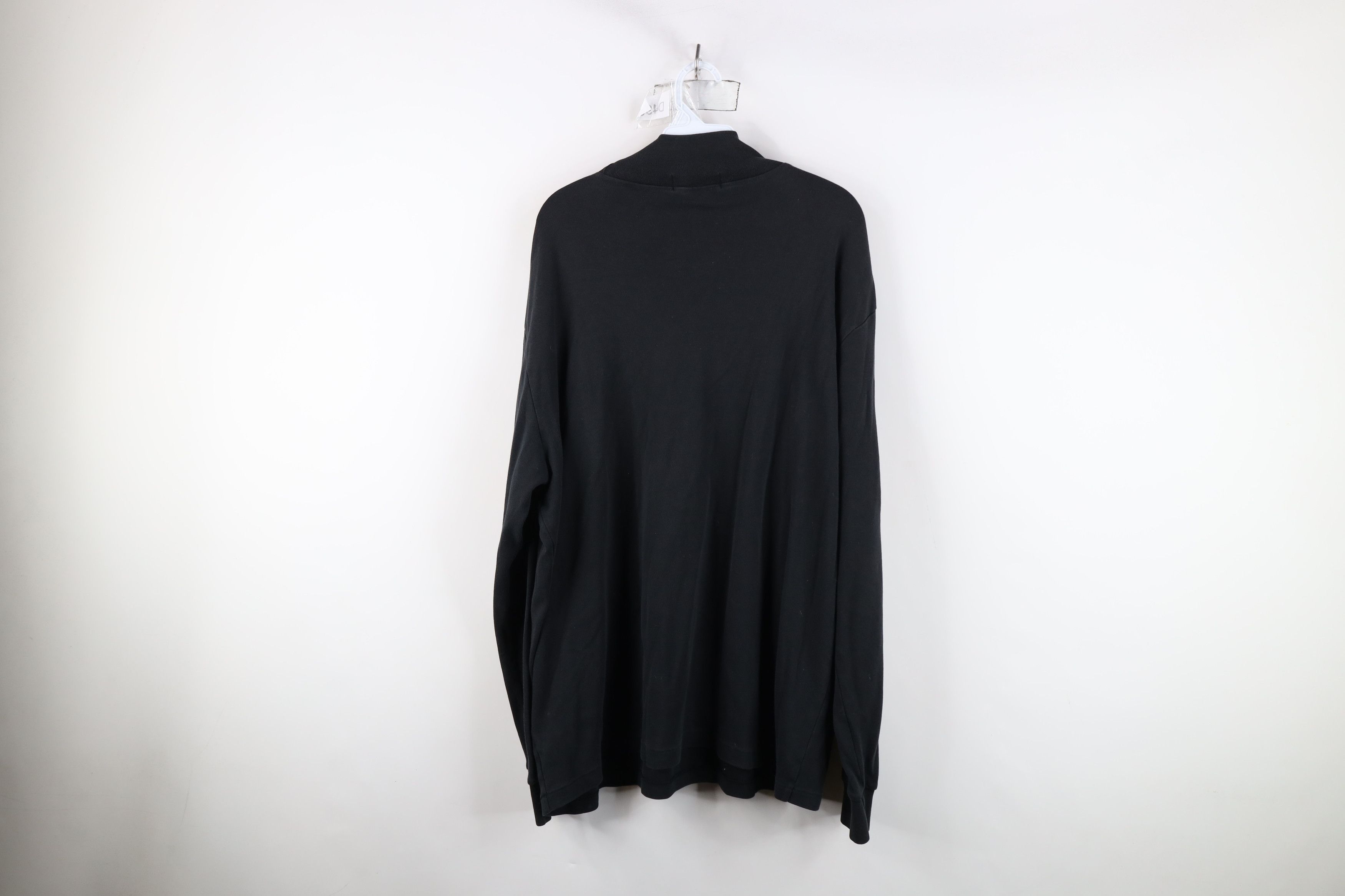 Ralph Lauren × Vintage Vintage 90s Ralph Lauren Knit Mock Neck T-Shirt Black USA Size US XL / EU 56 / 4 - 8 Thumbnail