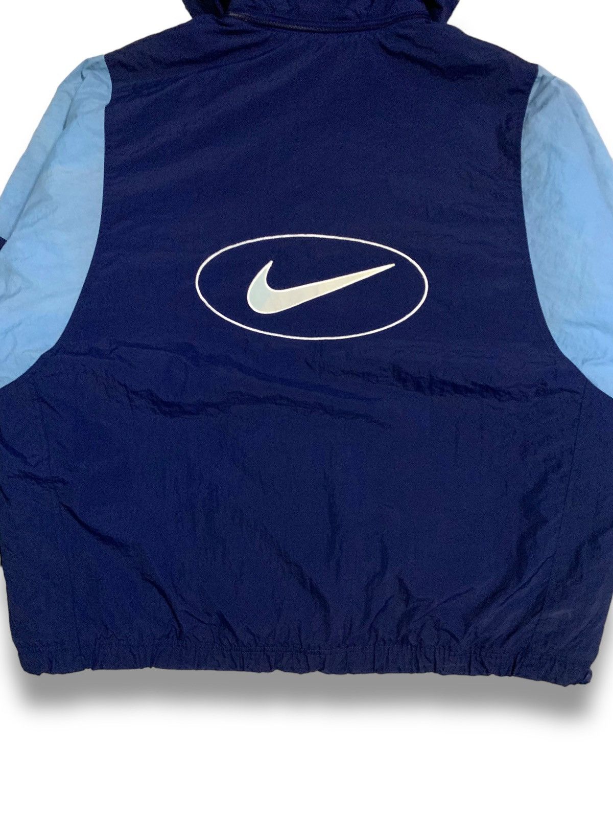 Nike Vintage 90s Nike Swoosh Big Logo Oversized Anorak Jacket Size US L / EU 52-54 / 3 - 17 Thumbnail