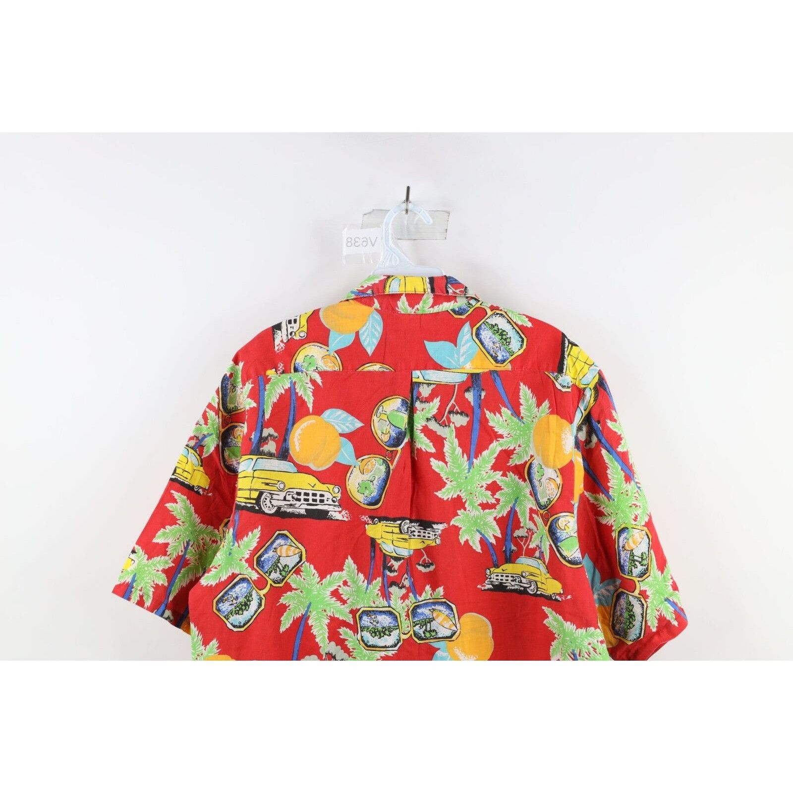 Vintage Vintage 90s Streetwear Hot Rod Beach Hawaiian Button Shirt Size US M / EU 48-50 / 2 - 7 Thumbnail