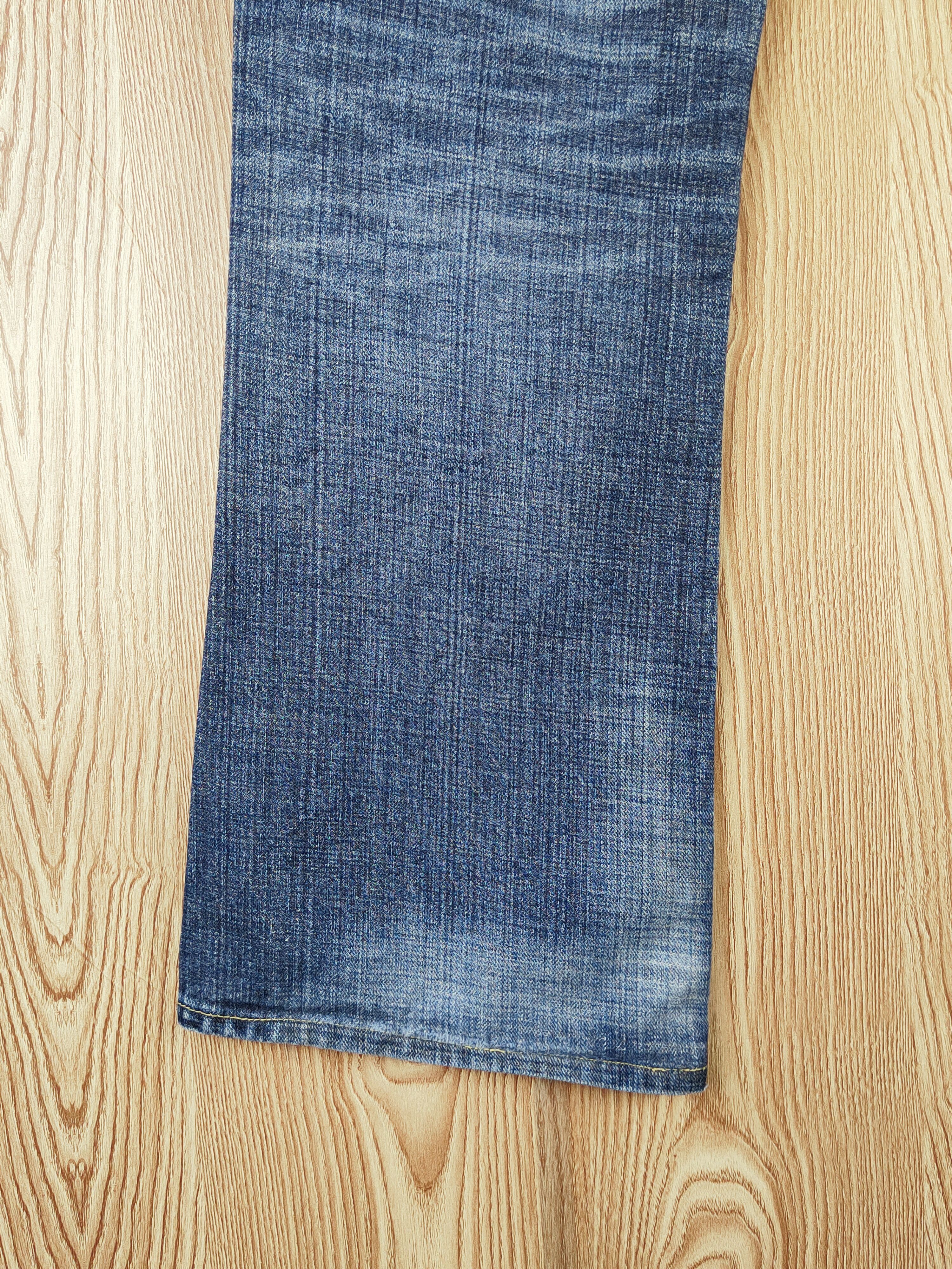 Japanese Brand GLHeart Dark Blue Distressed Ripped Jeans #S2690 Size 33" - 9 Thumbnail