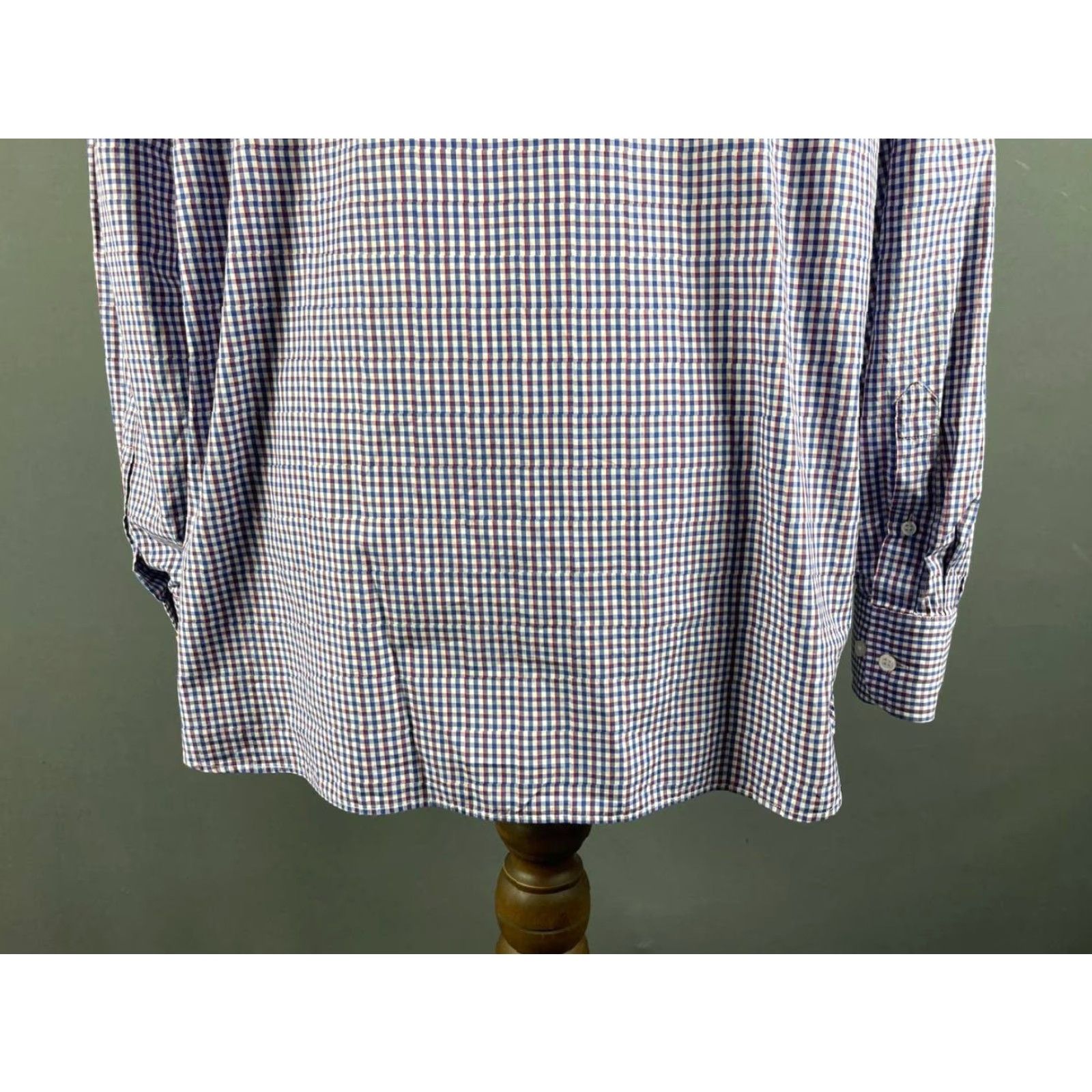 Paul & Shark Paul & Shark Mens Button-Down Shirt Size 44 Multicolor Gingham Check Long Sleeve Size US XXL / EU 58 / 5 - 7 Thumbnail