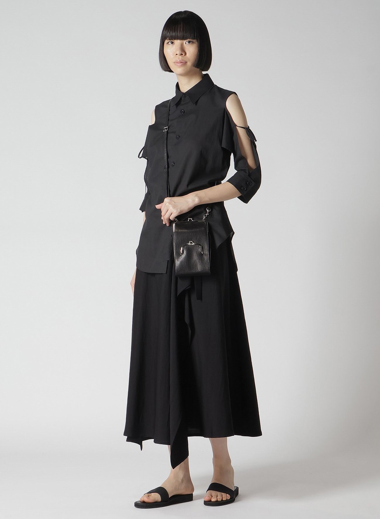 Yohji Yamamoto Yohji Yamamoto Femme - GOAT SKIN SMARTPHONE SHOULDER CASE Size ONE SIZE - 3 Thumbnail