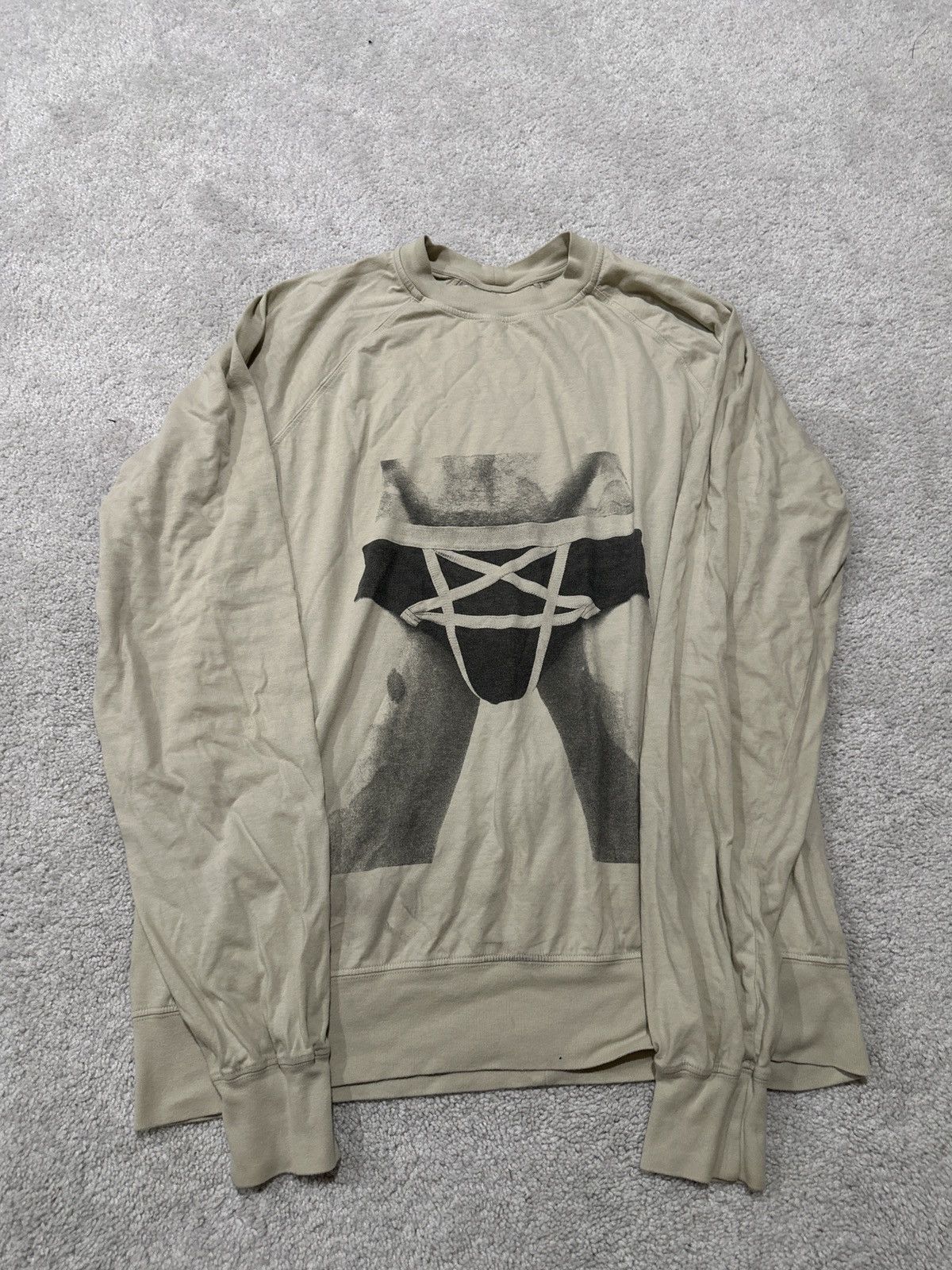 Rick Owens Drkshdw Rick Owens DRKSHDW Baseball Tee Pearl Black 
