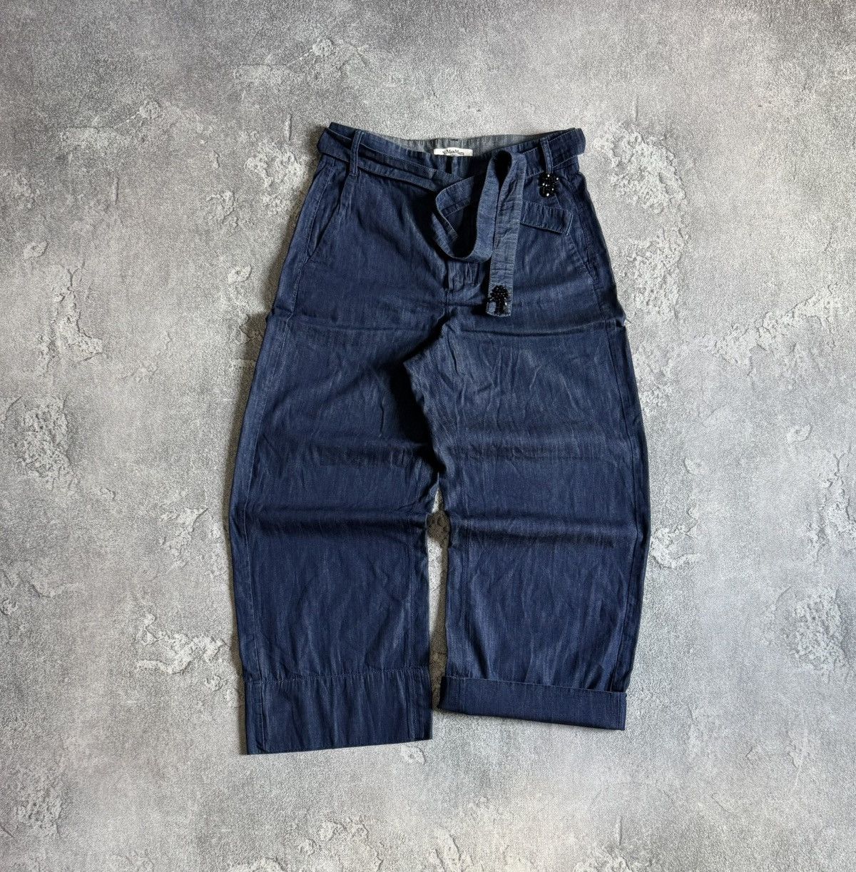 Max Mara Max Mara US8/I42/F40 pants trousers chinos relaxed palazzo Size 30" / US 8 / IT 44 - 1 Thumbnail