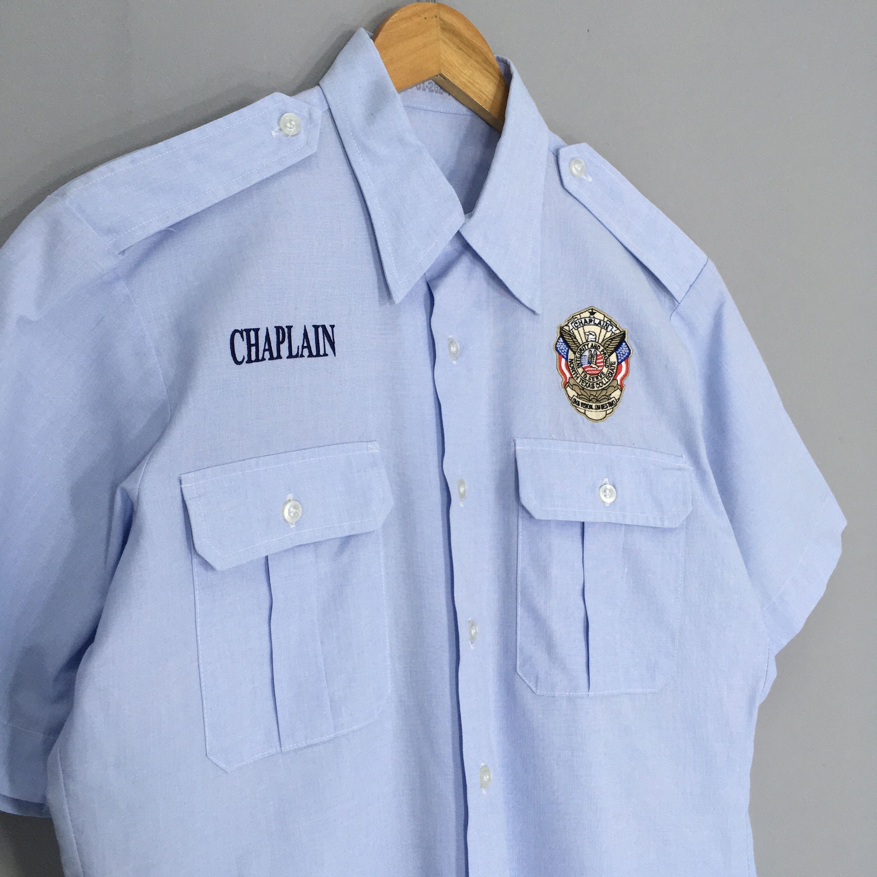 Vintage Vintage 90s Us Air Force Uniform Oxford Shirt Large Size US L / EU 52-54 / 3 - 3 Thumbnail
