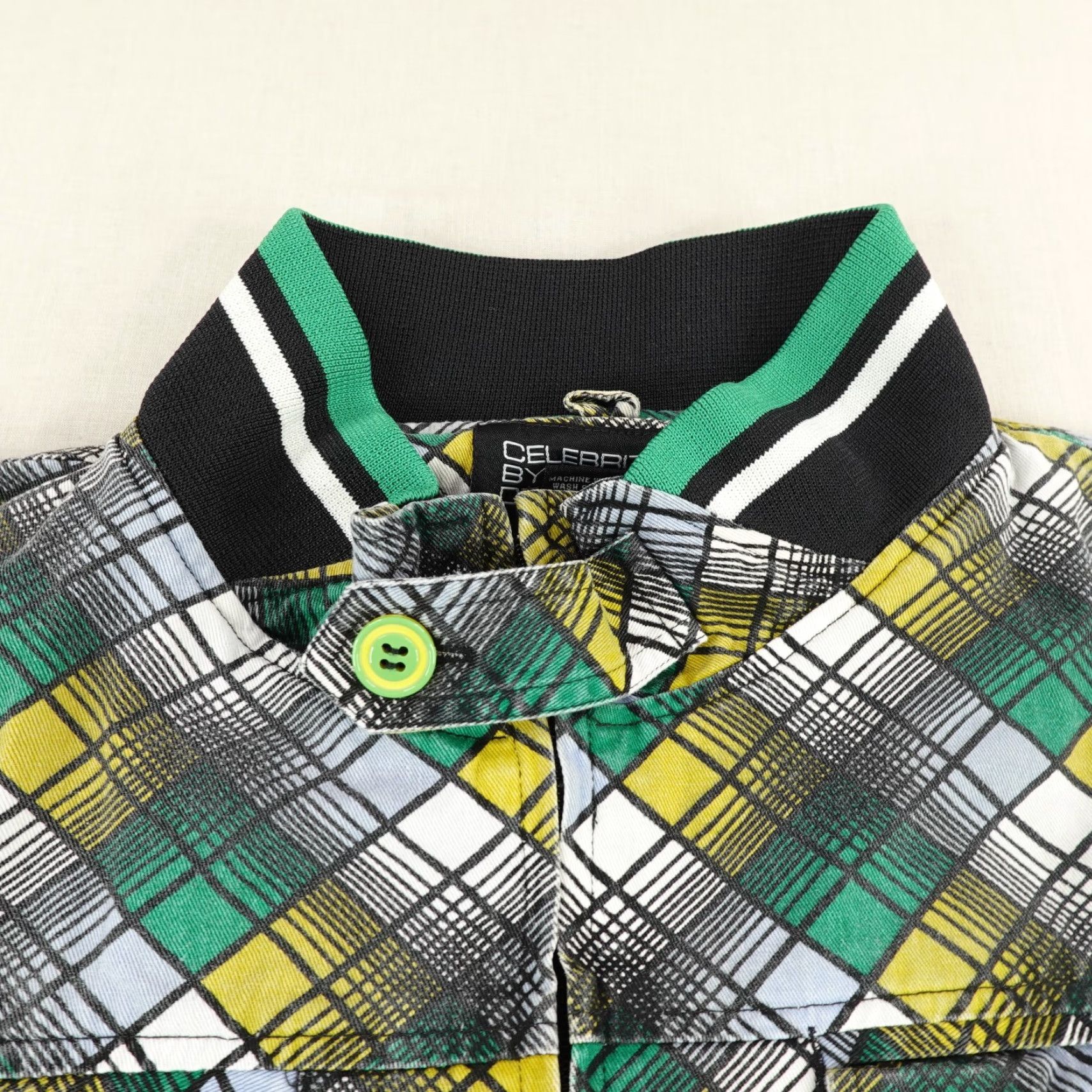 Vintage VINTAGE Celebrity By Design Jacket Mens 2XL Green Plaid Mid-Length Y2K Outdoor Size US XXL / EU 58 / 5 - 2 Thumbnail