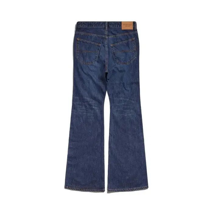 Balenciaga o1bcso1str1225 555 / Flared Pants in Blue Size 25" / US 0 / IT 36 - 2 Thumbnail