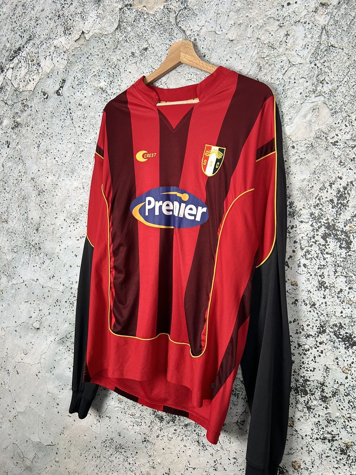 Vintage Vintage Soccer Jersey Football Longsleeve Striped Rare Size US L / EU 52-54 / 3 - 2 Thumbnail