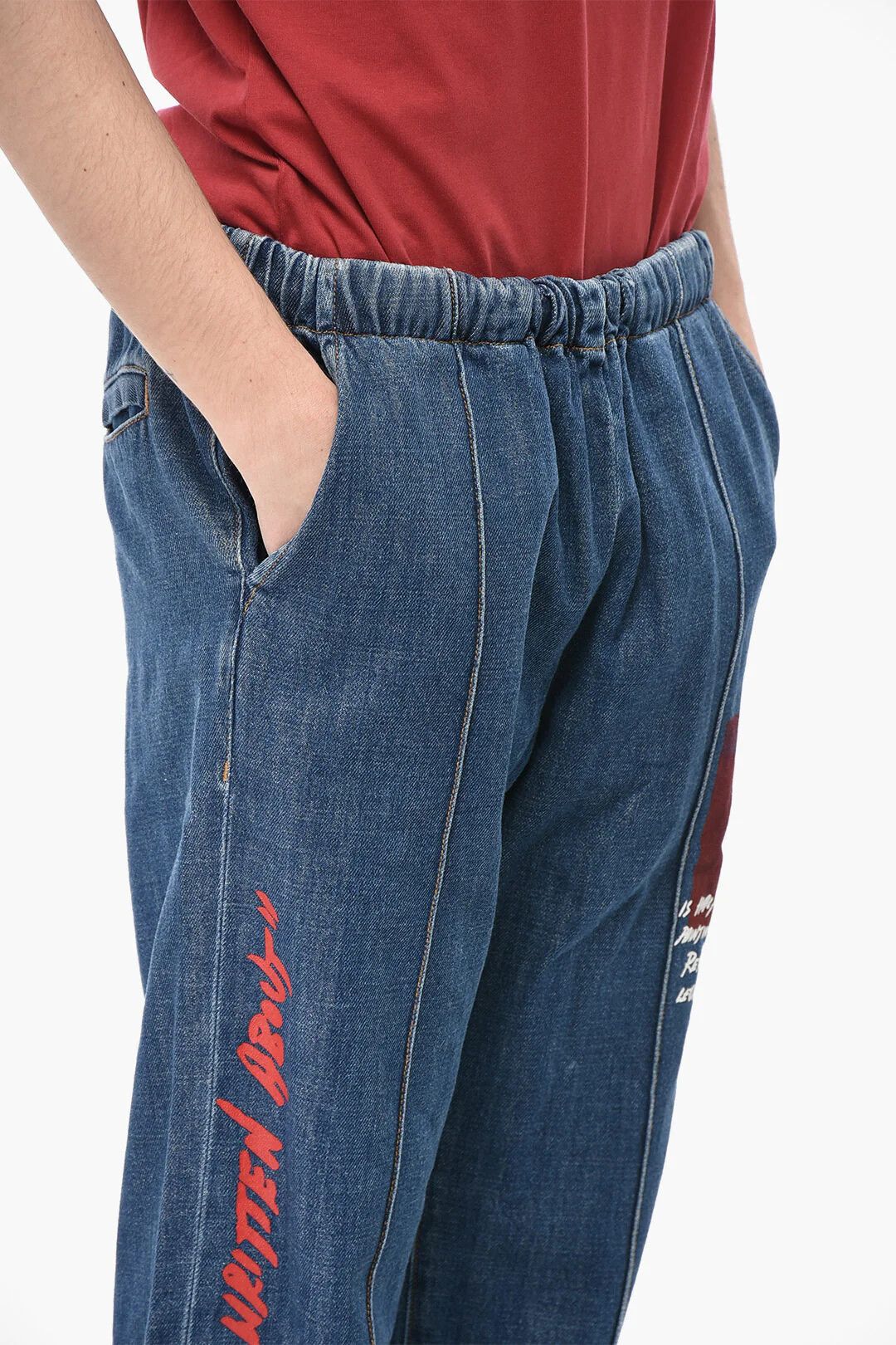 Off-White og1mm0526 Jogger Fit Jeans in Blue Size US 32 / EU 48 - 3 Thumbnail
