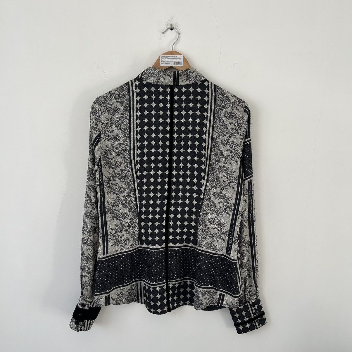 Roberto Cavalli Vintage Roberto Cavalli by Class Cavalli blouse 100% silk Size M / US 6-8 / IT 42-44 - 16 Thumbnail